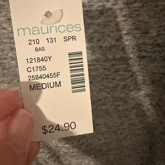 NWT Maurices Gray Sleeveless Crew Neck Sundress - Medium - Picture 3 of 5